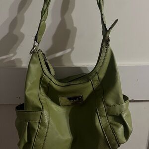 Green Leather Shoulder Bag